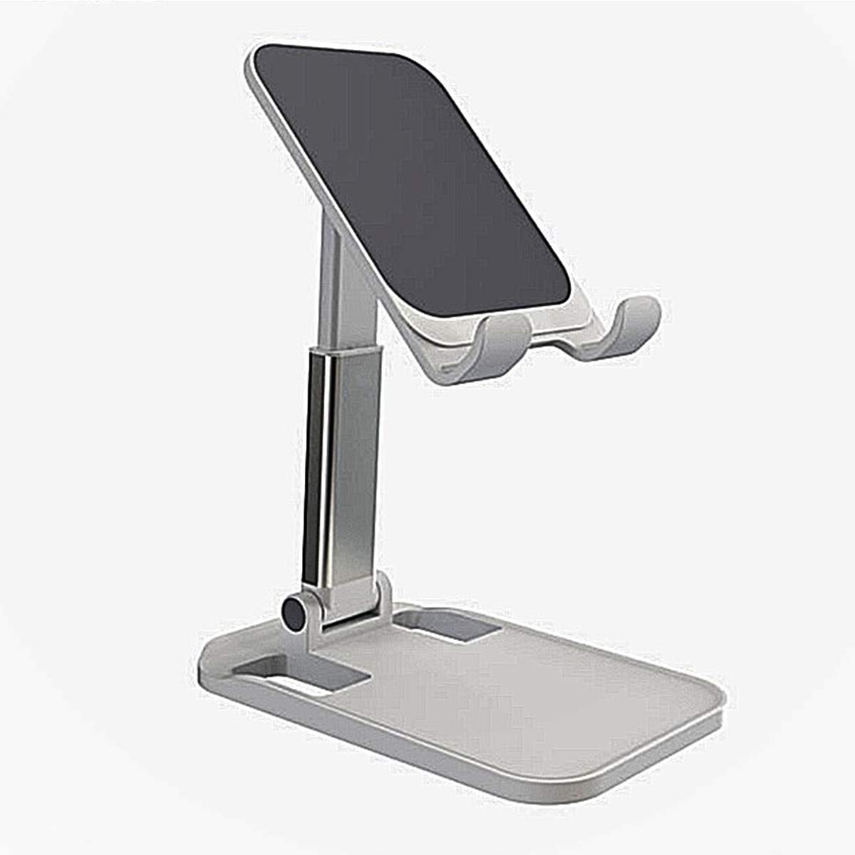 Foldable Cellphone Stand Holder, Angle Height Adjustable Desk Phone Holders w Stable Anti-Slip Design Compatible for iPhone Pro/Smartphones Kindle