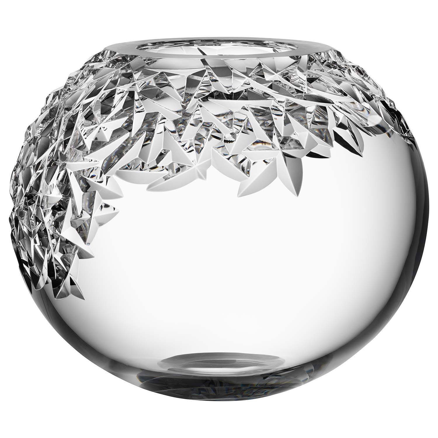 Orrefors Carat Upper Cut Globe Vase