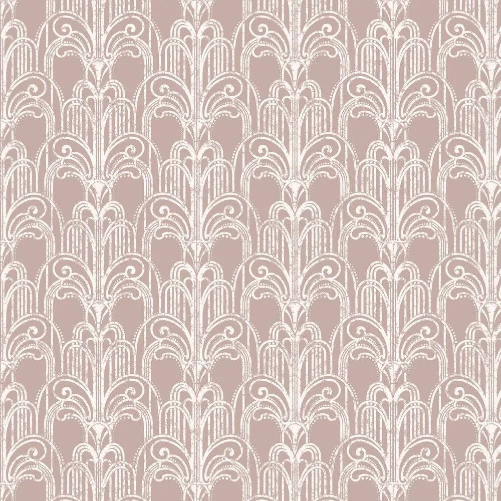 Graham u0026 Brown Art Deco Rose Gold Wallpaper