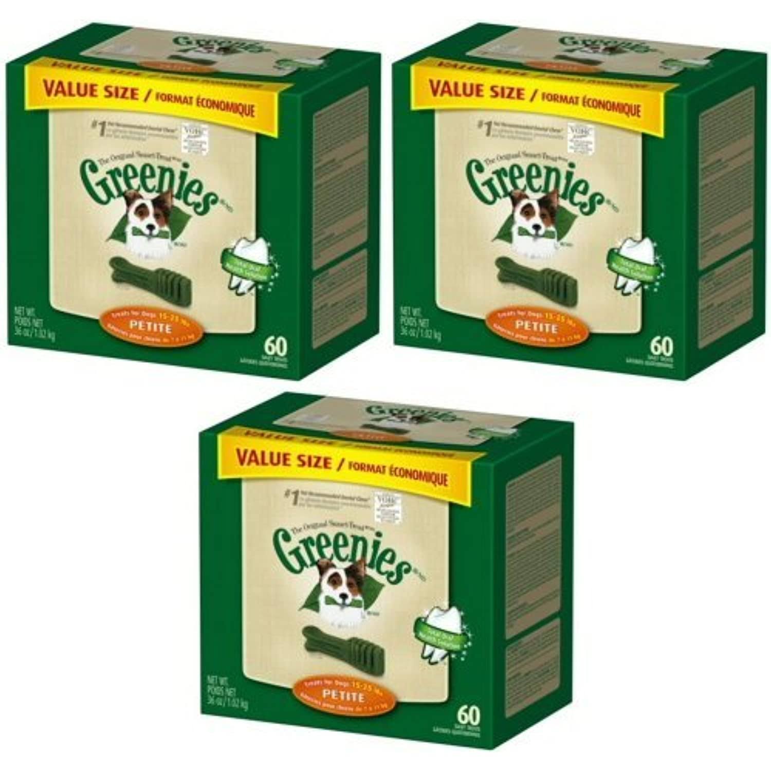 Greenies 180 Count 108-Ounce Dental Chews Petite