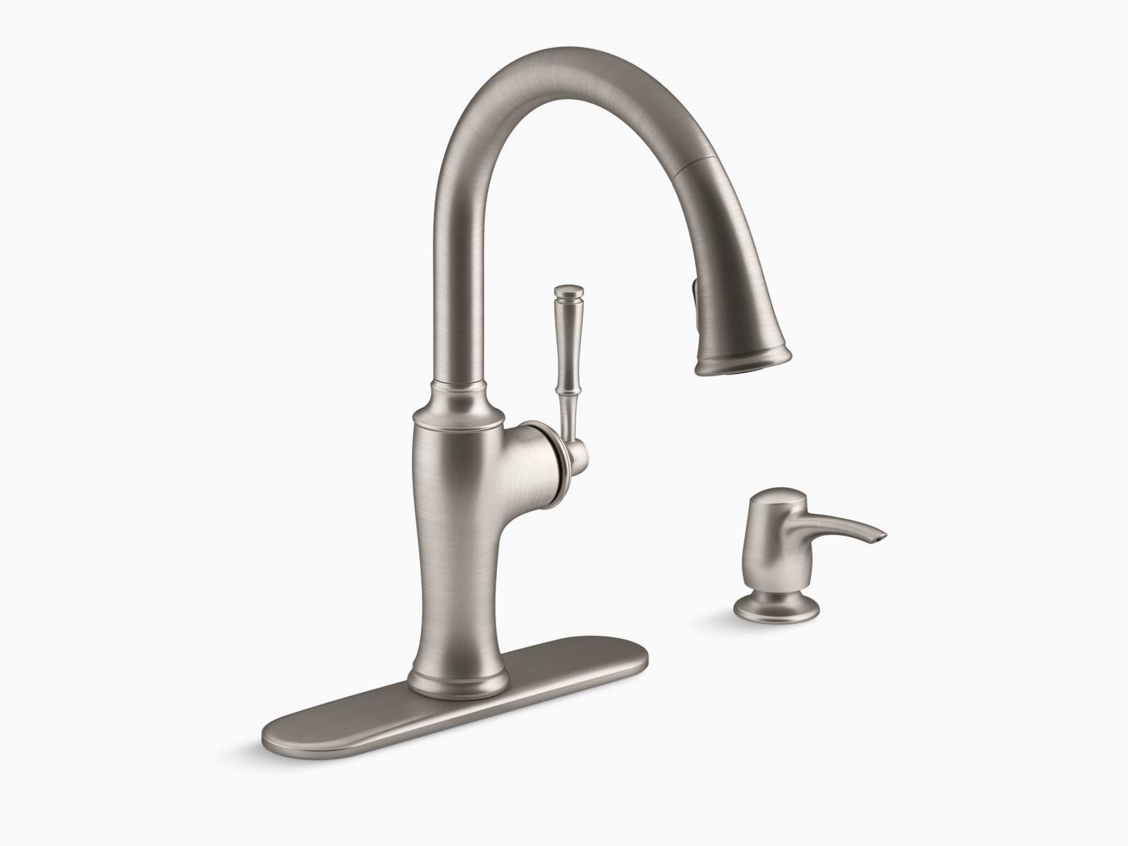 Kohler R72247-SD-VS Cardale Pull-Down Kitchen Faucet - Vibrant Stainless