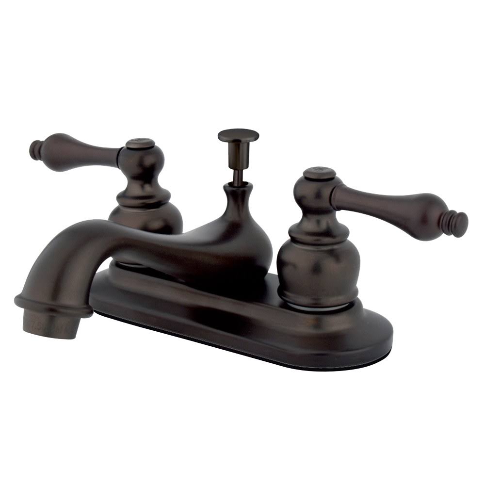Kingston Brass KB605AL 4-Inch Centerset Lavatory Faucet, Oil Rubbed Bronze