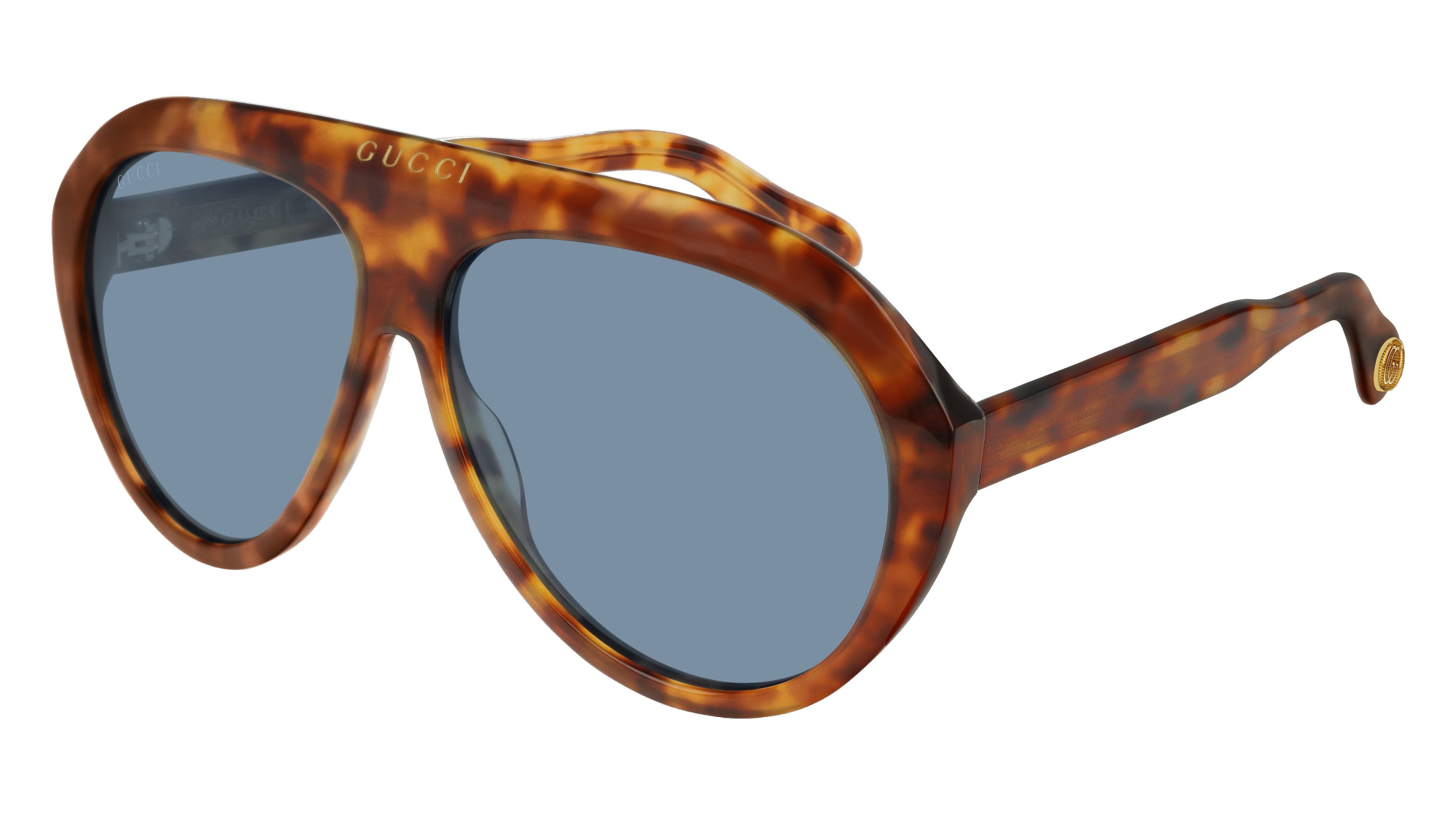 Gucci GG0479S Sunglasses Color 004 Havana/Blue