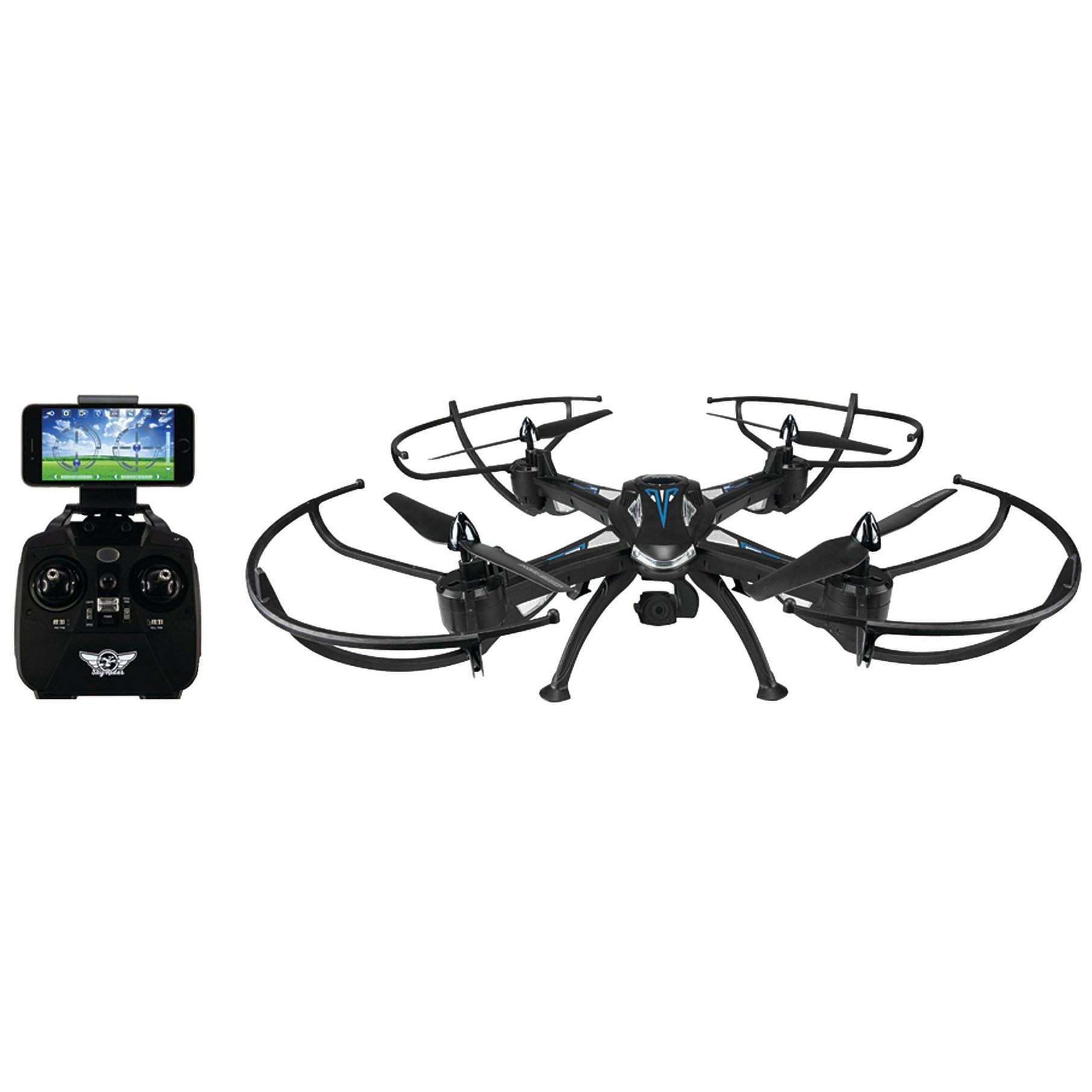GPX SkyRider - Condor Pro 4 Quadcoptor Drone with Wi-Fi Camera - DRW876 - Wi-Fi
