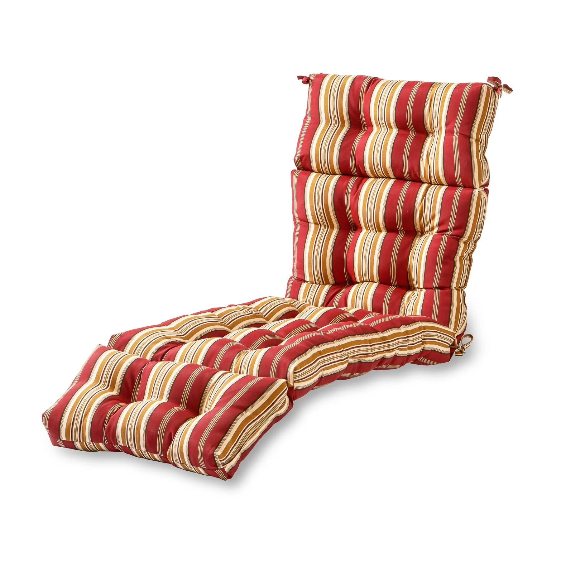 Greendale Home Fashions 72x22 Outdoor Chaise Lounger CUSHION, Roma Stripe