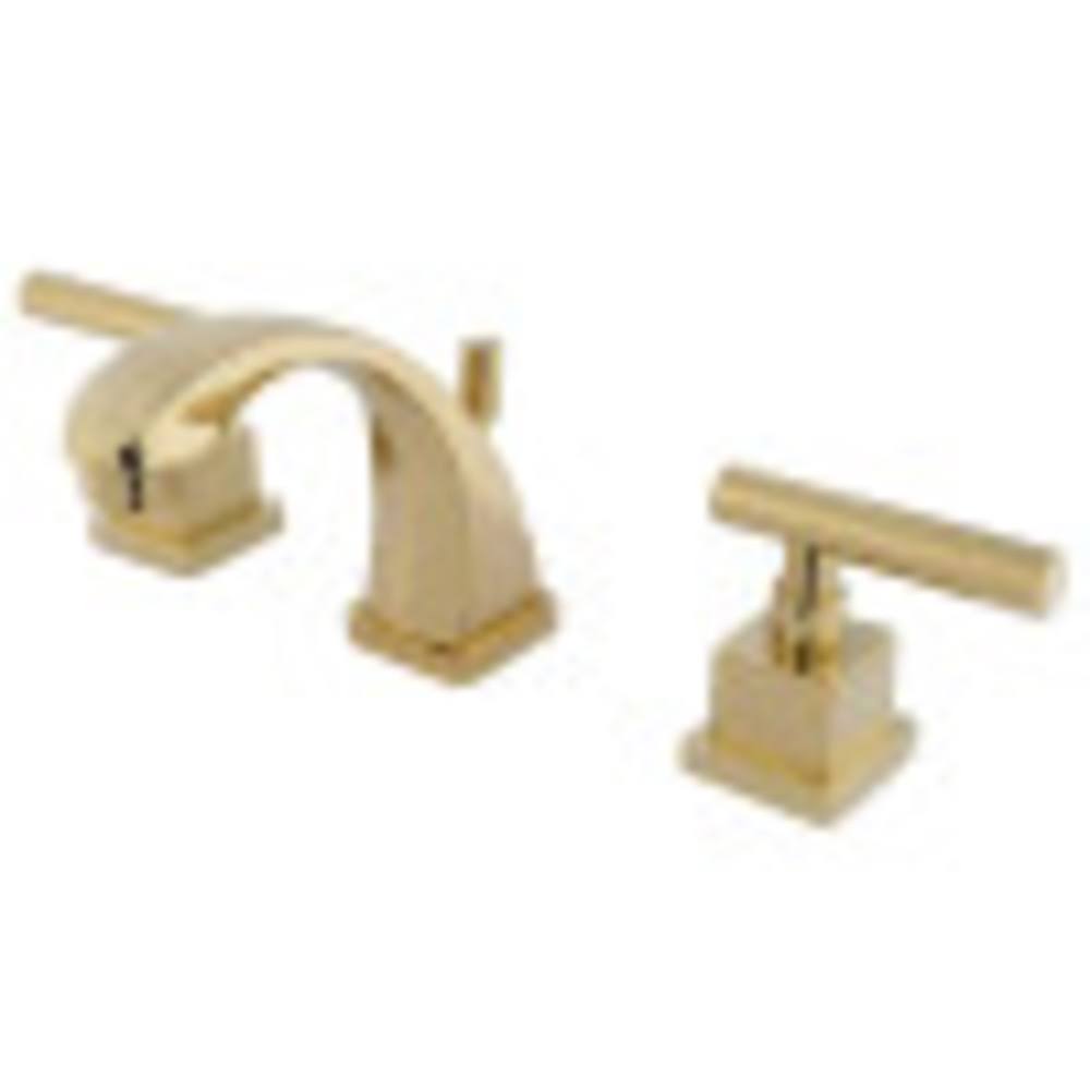 Kingston Brass KS4942CQL Claremont Mini Widespread Lavatory Faucet with Pop-Up, Polished Brass