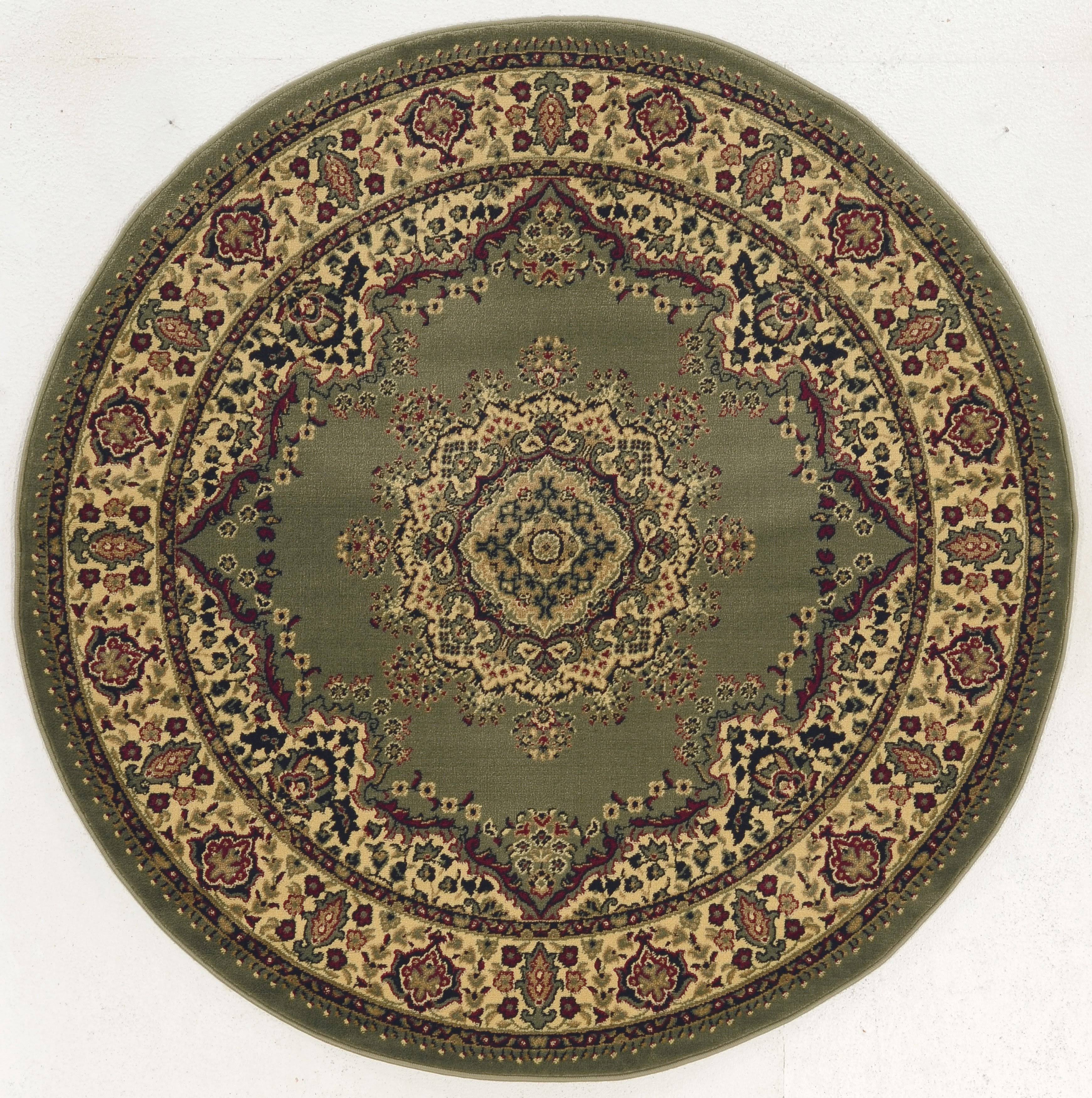 Radici USA Castello 1191 Green Area Rug 5&3 Round