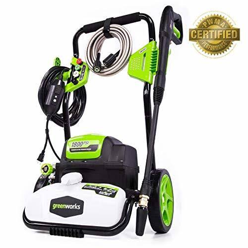 Greenworks GPW1800 Electric Pressure Washer 1800 PSI 13 Amp 1.1 GPM