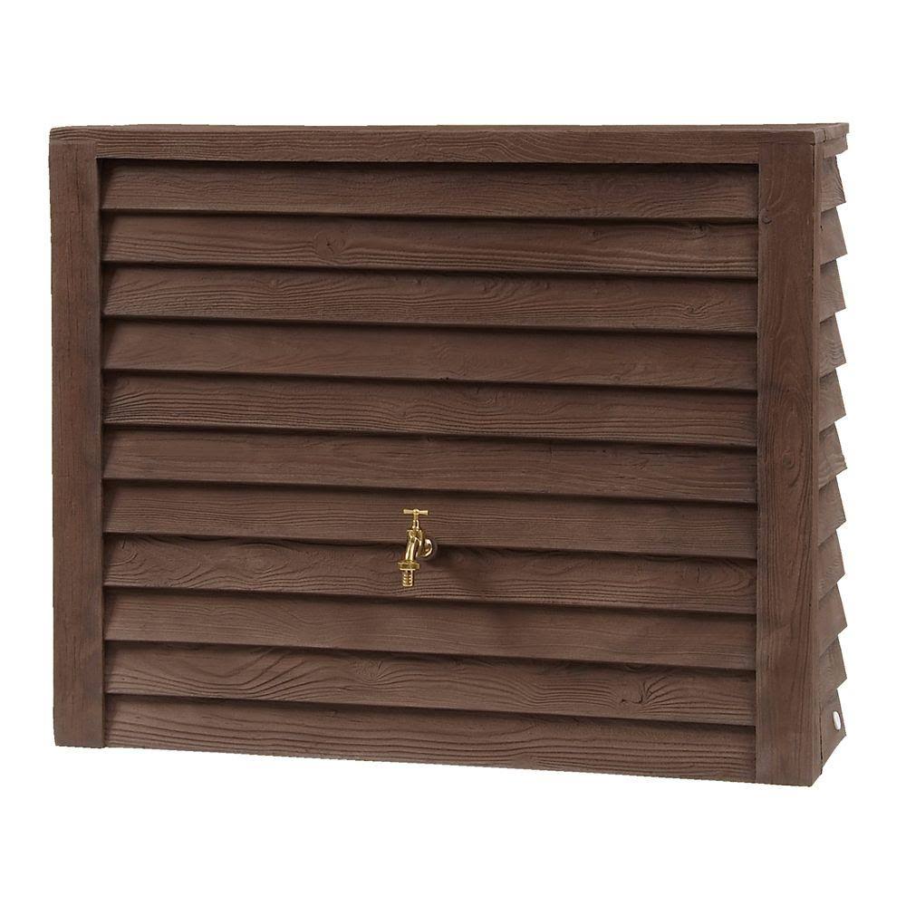 92 gal. Woody Rain Barrel, Brown
