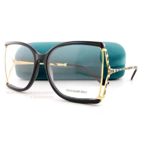 Gucci Eyeglass Frames GG 0592/o 001 Black/Gold for Women Size 60mm