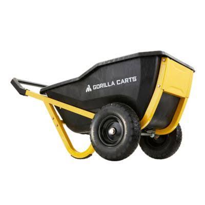 Gorilla Carts 7 Cu. ft. Evolution Poly u0026 Steel Cart, GCR-7X