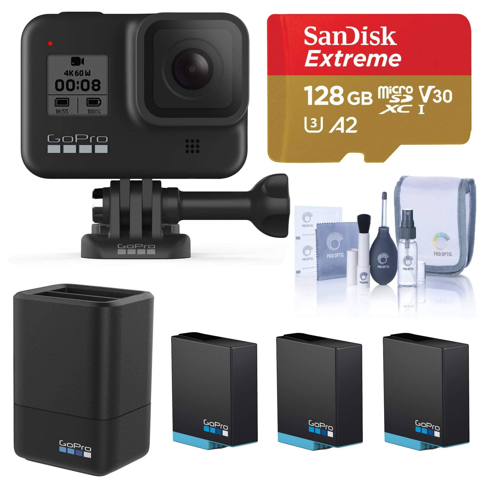 GoPro HERO8 Black Deluxe Kit (Dual Charger) CHDHX-801 F Am