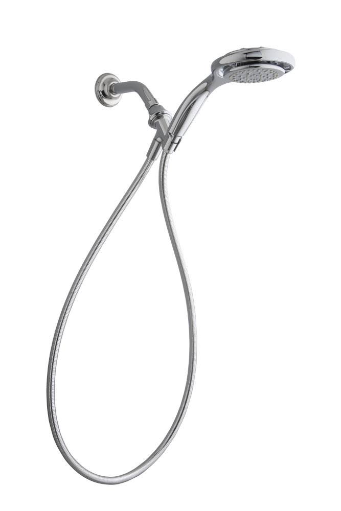 Kohler 4-Spray Multifunction Hand Shower Hose Hand Shower Holder Polished Chrome