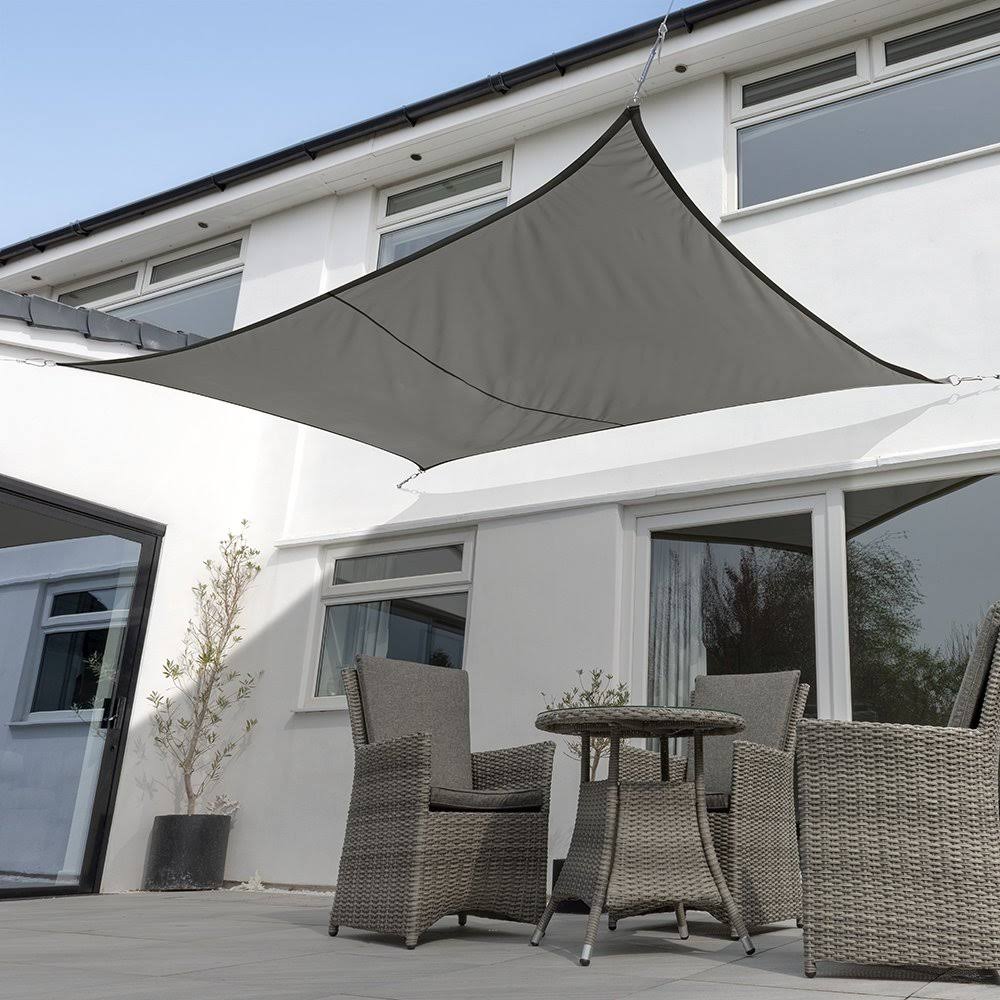 Kookaburra 13ft 1x22 x 9ft 10x22 Charcoal Breathable Party Rectangle Sail Shade