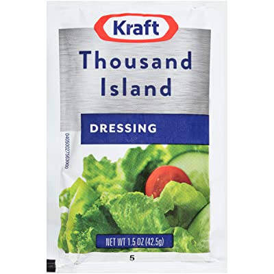 Kraft Thousand Island Dressing 1.5 Oz Packets, Pack Of 60