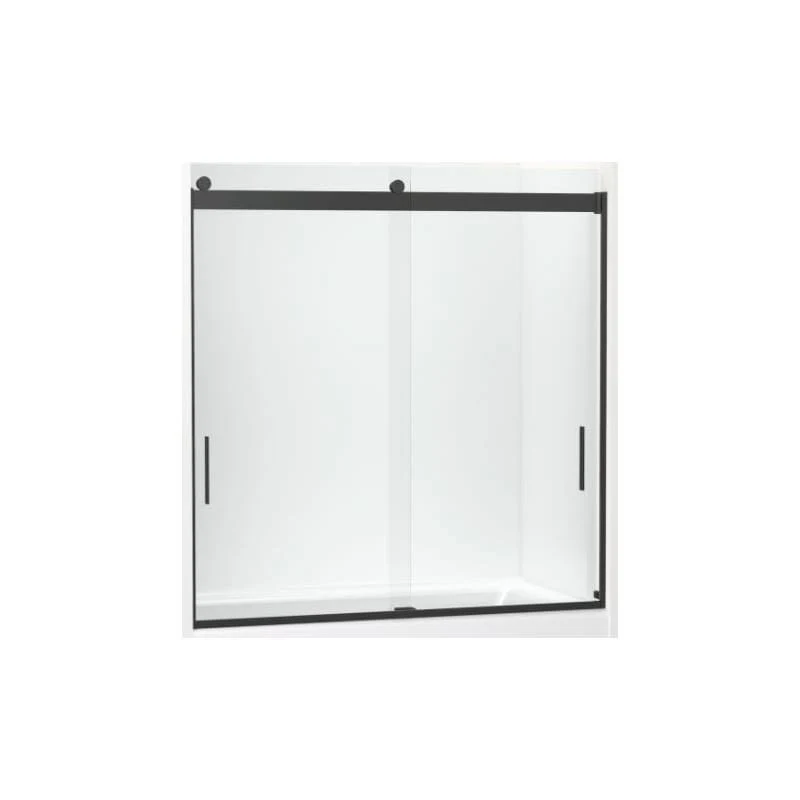 Levity Sliding Bath DOOR, 62x22 H x 56-5/8 - 59-5/8x22 W, with 1/4x22 Thick Crystal Clear Glass