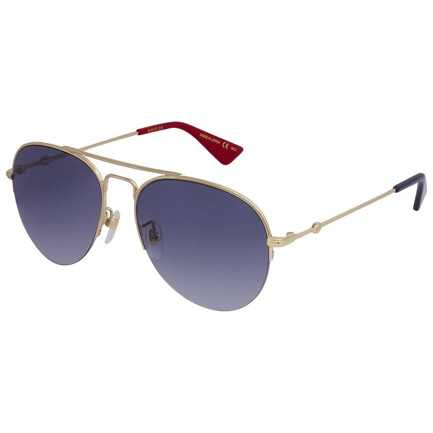 Gucci GG0107S 005 Gold Aviator Sunglasses