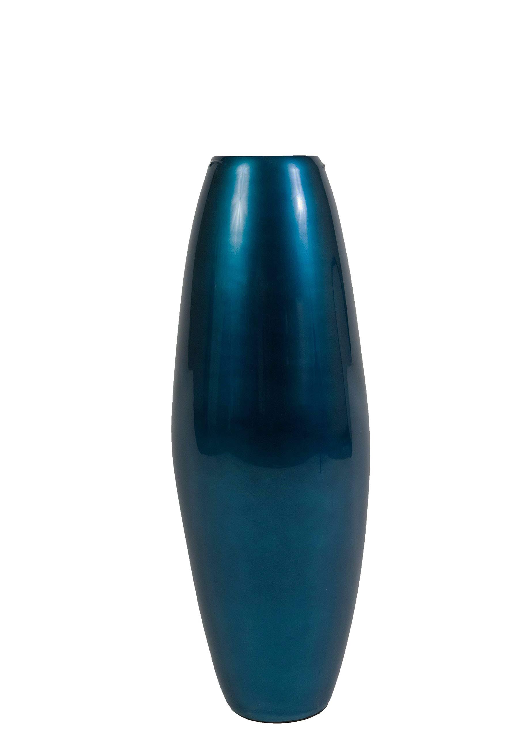 Green Floral Crafts - 36x22 Bamboo Cylinder Floor Vase - Blue