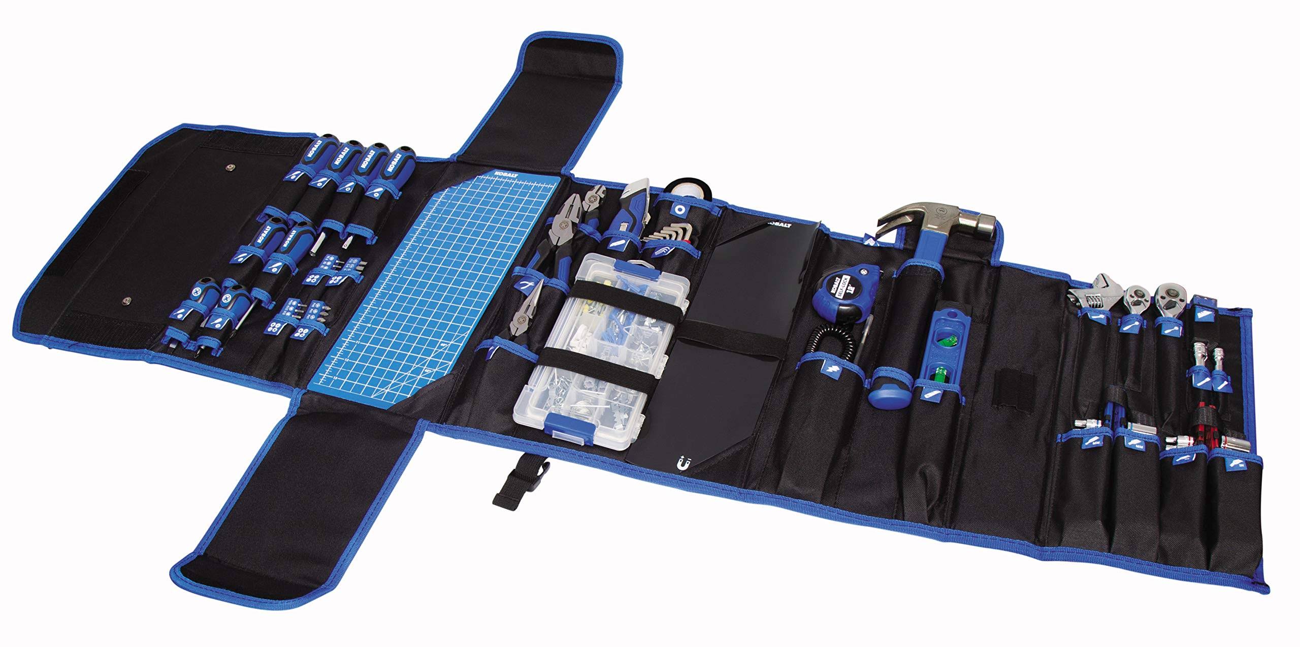 Kobalt 856854 119-Piece Household Tool Kit with Folding Case