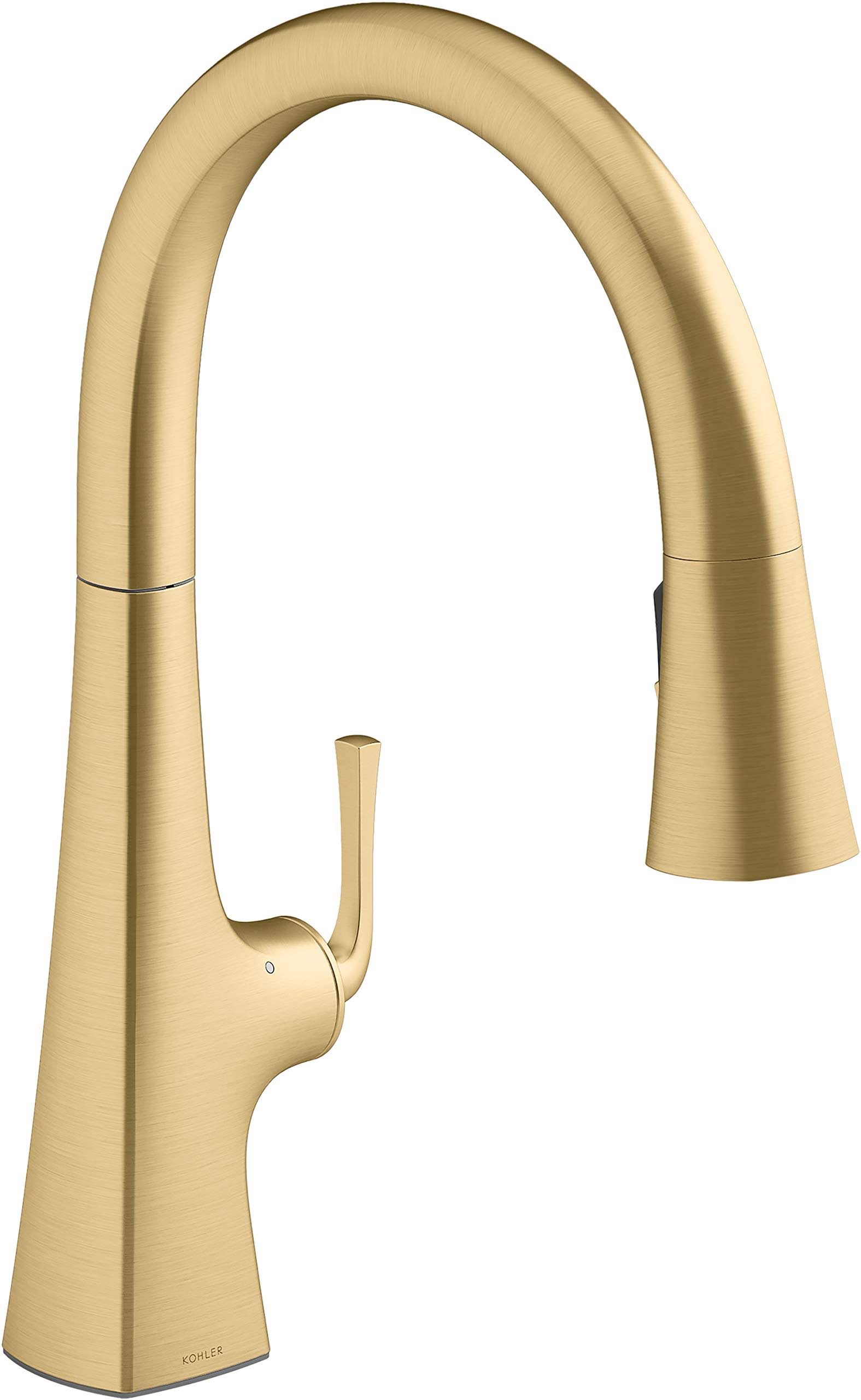 Kohler K-22068-2MB Graze Kitchen Sink Faucet, Vibrant Brushed Moderne Brass