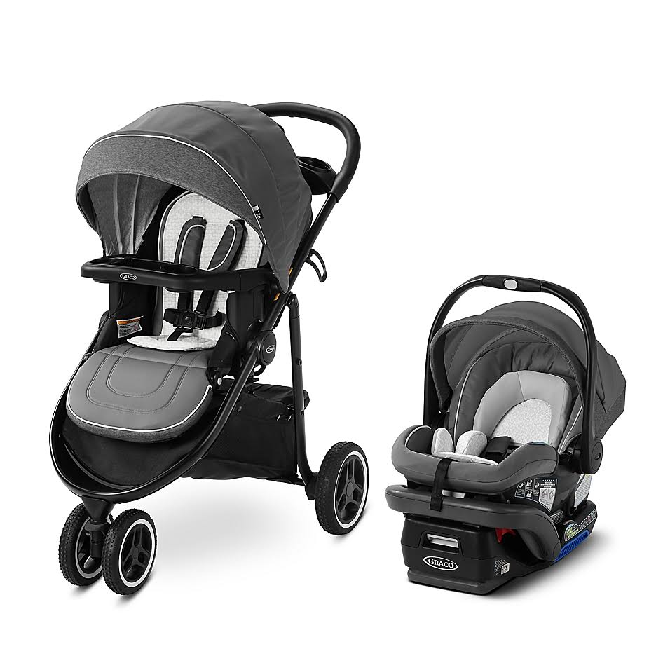 Graco Modes 3 Lite Platinum Travel System in Wit Grey