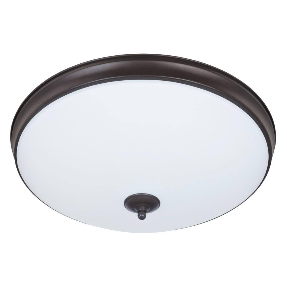 Good Earth Lighting Legacy 19-in Bronze Traditional Flush Mount Light Energy Star Fl1218-Br4-19Lf2-G
