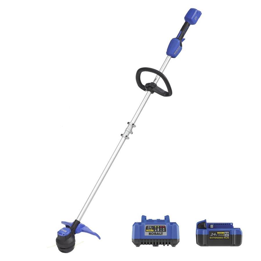 Kobalt 24-Volt Max 12-in Straight Cordless String Trimmer (Battery Included) | KST 4024A-03