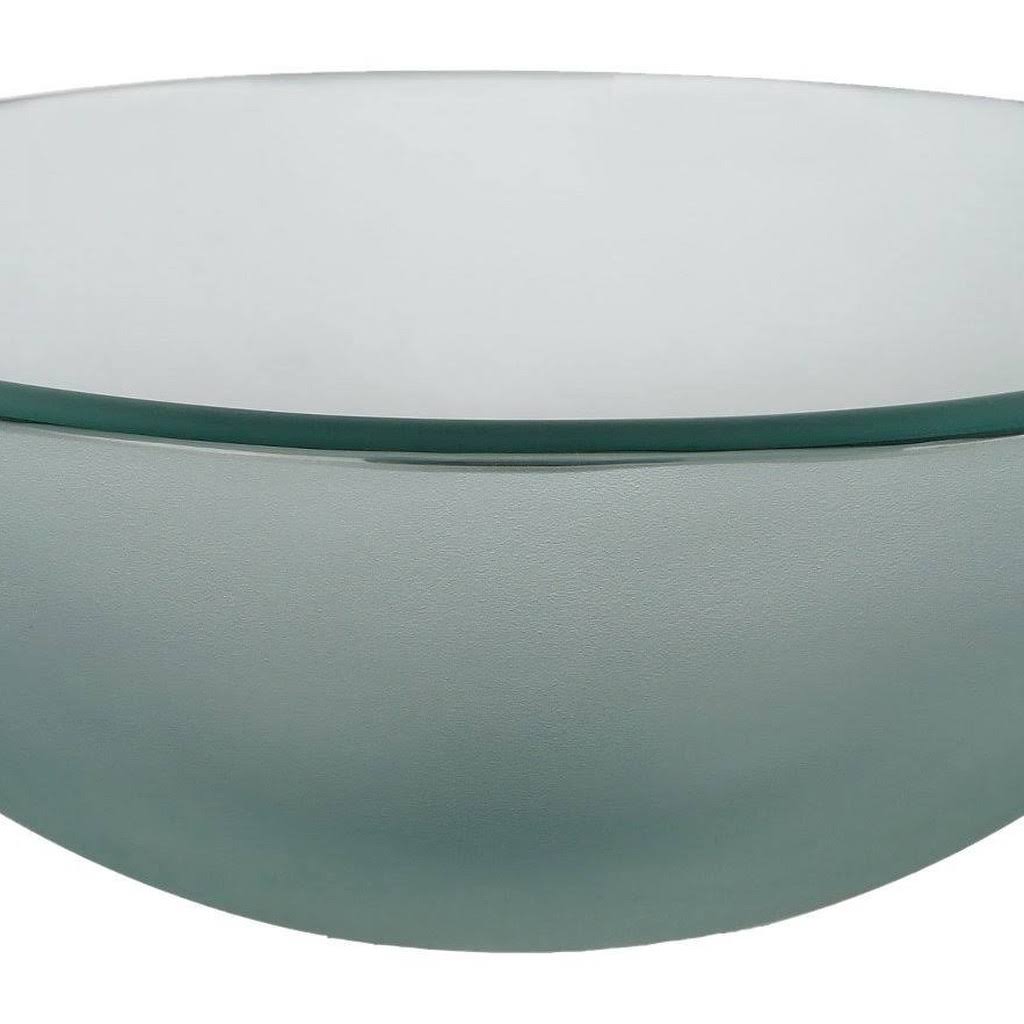 Kraus GV-101FR-14 Frosted 14 inch Glass Vessel Sink