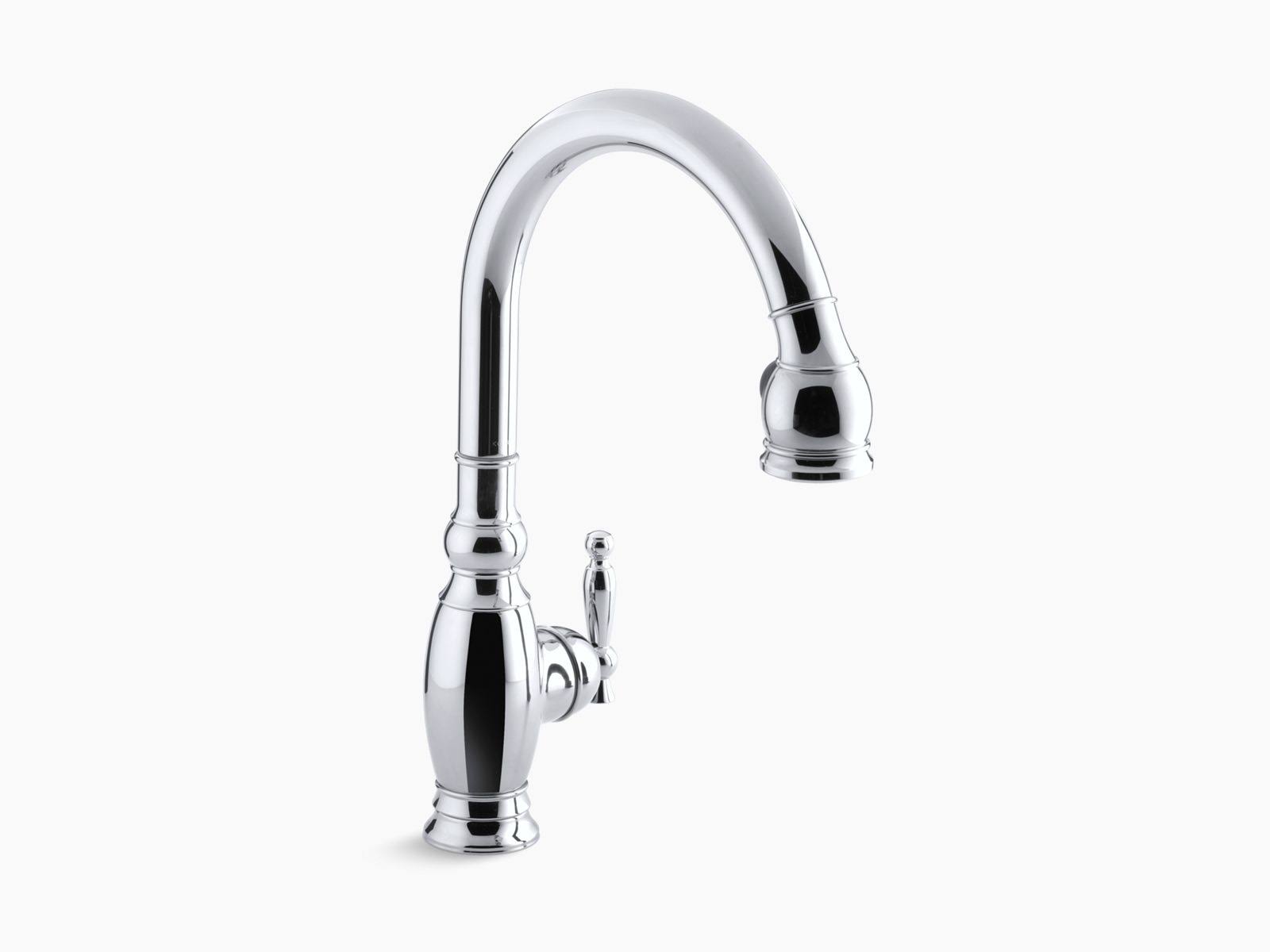 KOHLER K-690-CP Vinnata Kitchen Sink Faucet, Polished Chrome