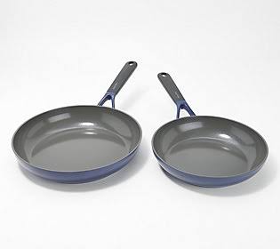 GreenPan Simmerlite Nonstick 9.5 u0026 11Fry Pan Set ,Blue