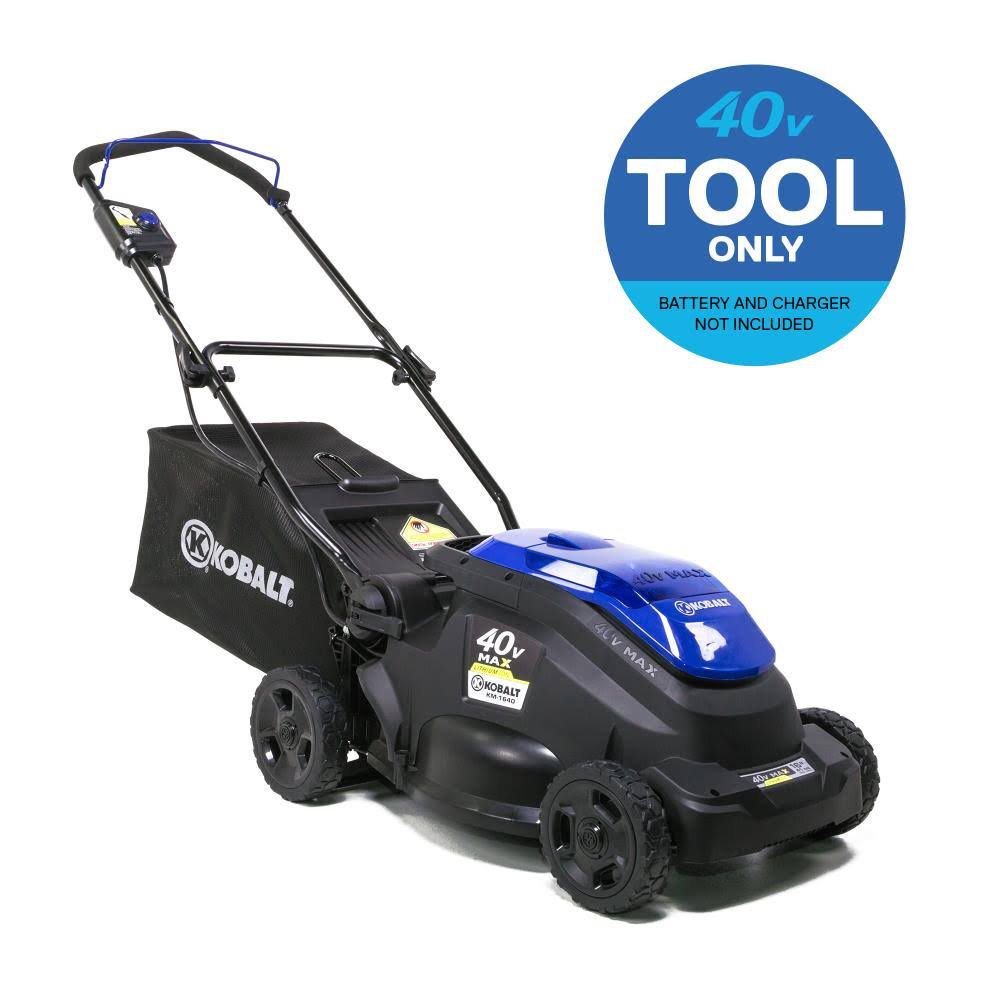 Kobalt 40-Volt Max Lithium Ion Push 16-in Cordless Electric Lawn Mower | KM 1640