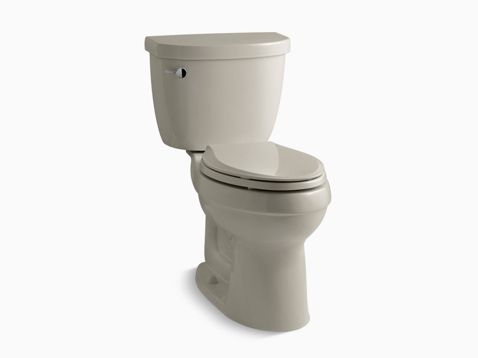 Kohler K-3609-G9 Sandbar Cimarron Comfort Height 2 Piece Elongated 1.28 GPF Toilet