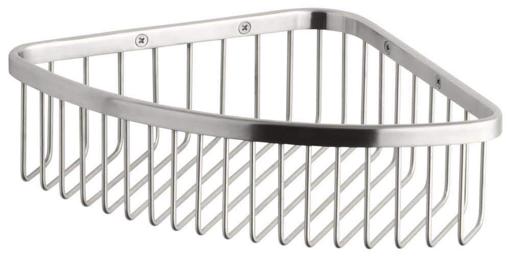 Kohler K-1897-BS Large Shower Basket, Brushed Stainless