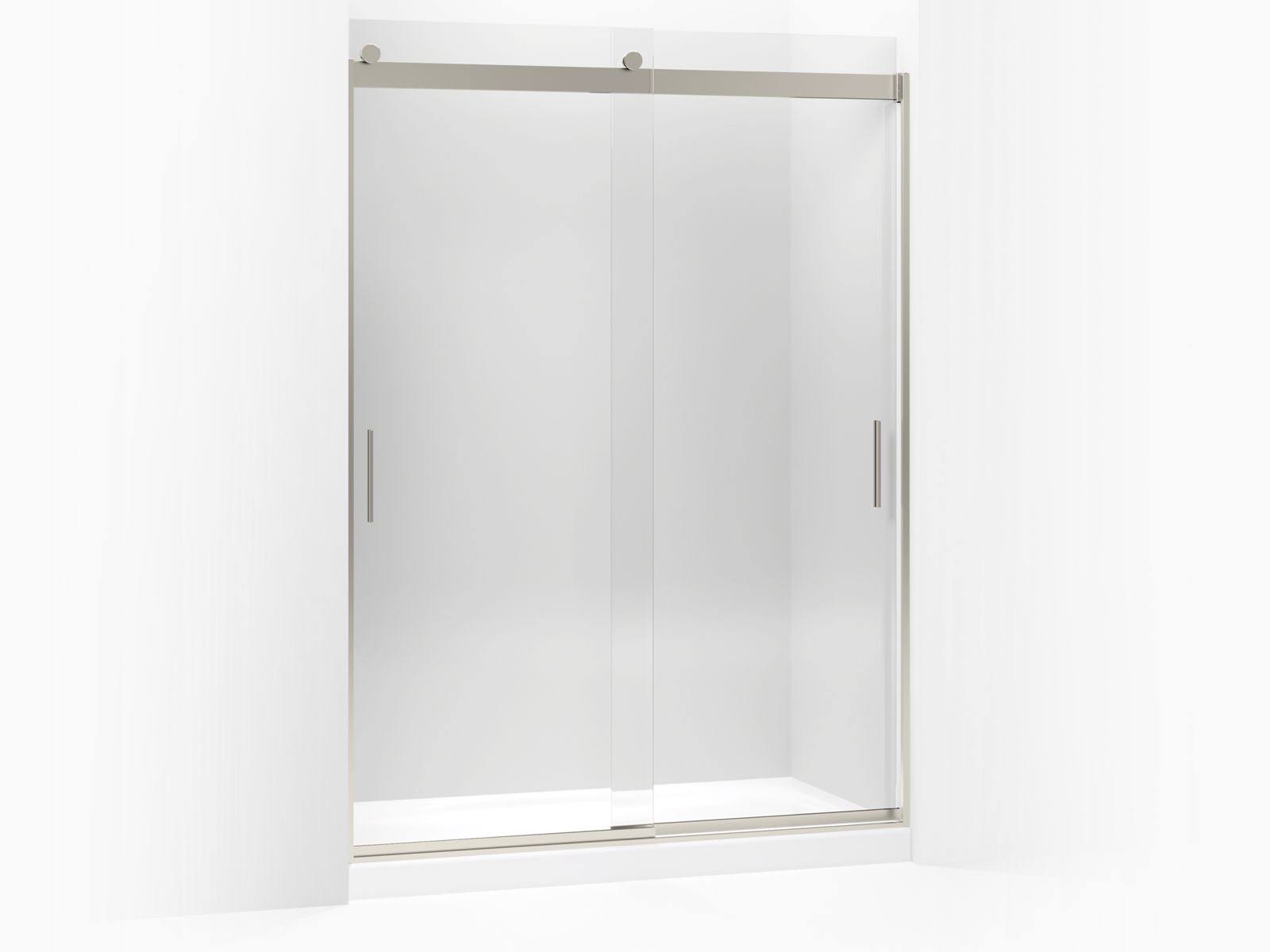 Kohler K-706383-L-NX Levity Sliding Shower DOOR, 78x22 H x 56-5/8x22 - 59-5/8x22 W, with 5/16x22 Thick Crystal Clear Glass and B
