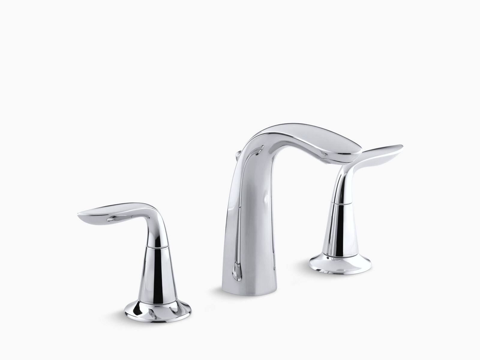 Kohler K-5317-4-CP Refinia Widespread Bathroom Faucet, Polished Chrome
