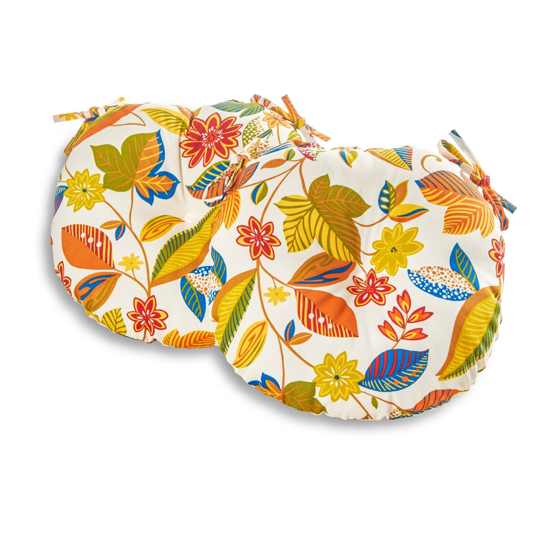 Greendale Home Fashions AZ5817S2-ESPRIT Foliage Outdoor 18-inch Bistro Seat Cushion (Set of 2)