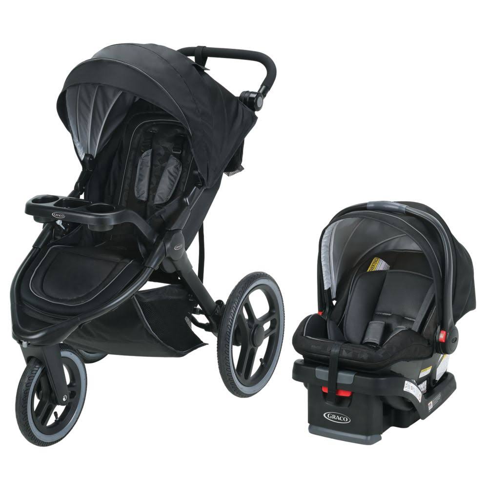 Graco Fitfold Jogger Travel System in Kane Black