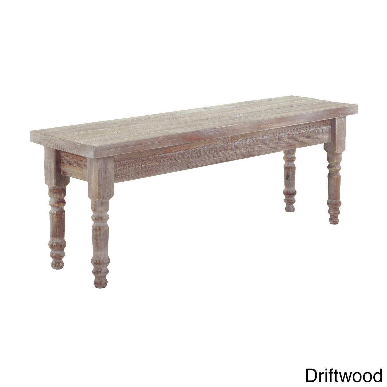 Grain Wood Furniture Valerie Solid Wood Dining Bench - Driftwood