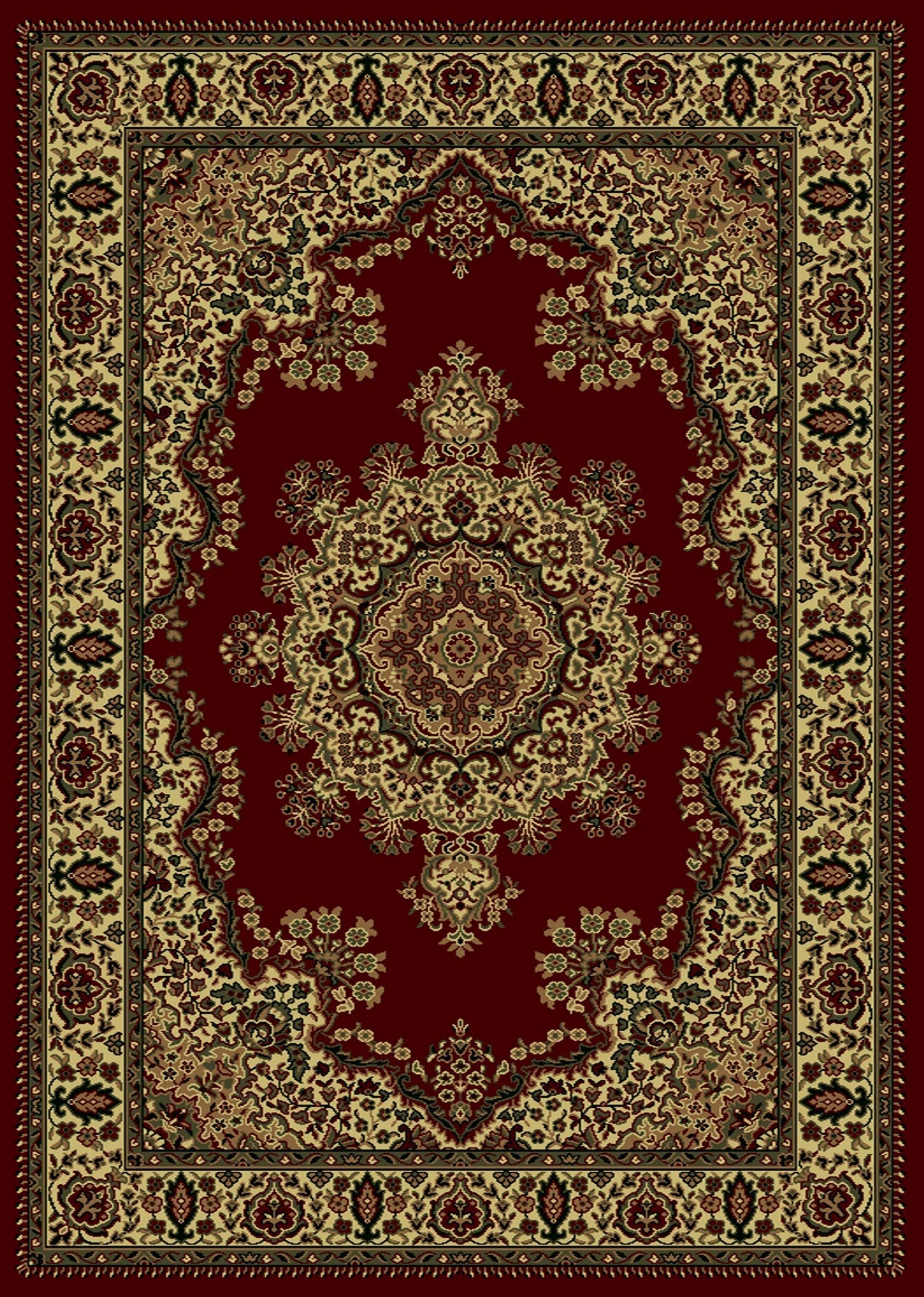Radici Castello 1191 Burgundy Area Rug