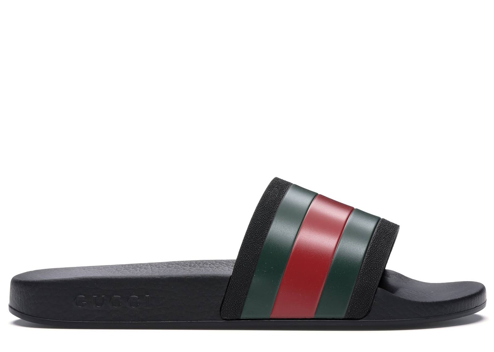 Gucci Pursuit &72 Rubber Slide Sandal, Black
