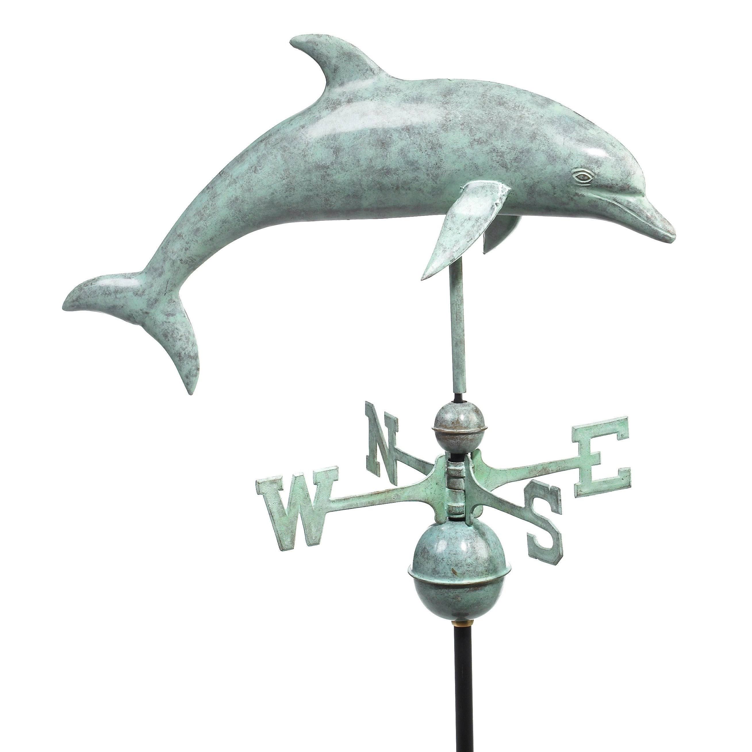 Good Directions - Dolphin Blue Verde Copper Weathervane