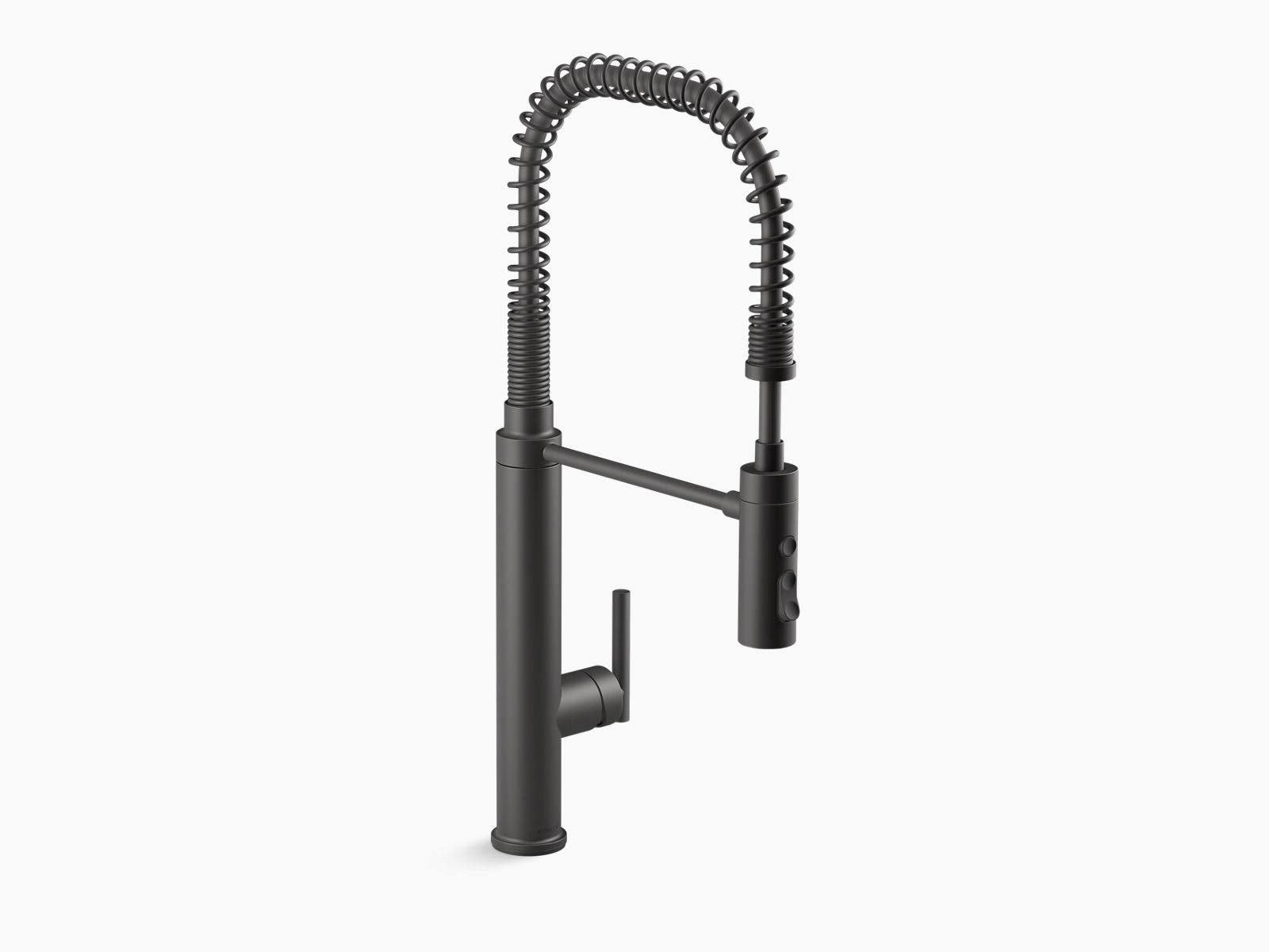 Kohler K-24982-BL Purist Kitchen Sink Faucet, Matte Black