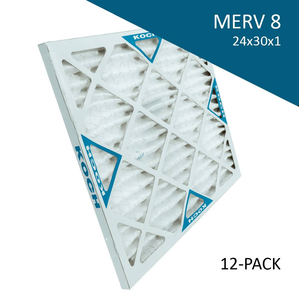24x30x1 MERV 8 Air Filter 12