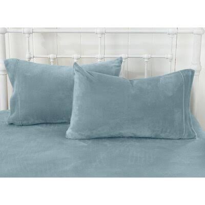 Everton Microfiber Flannel Sheet Set August Grove Size: Queen, Color: Blue Surf