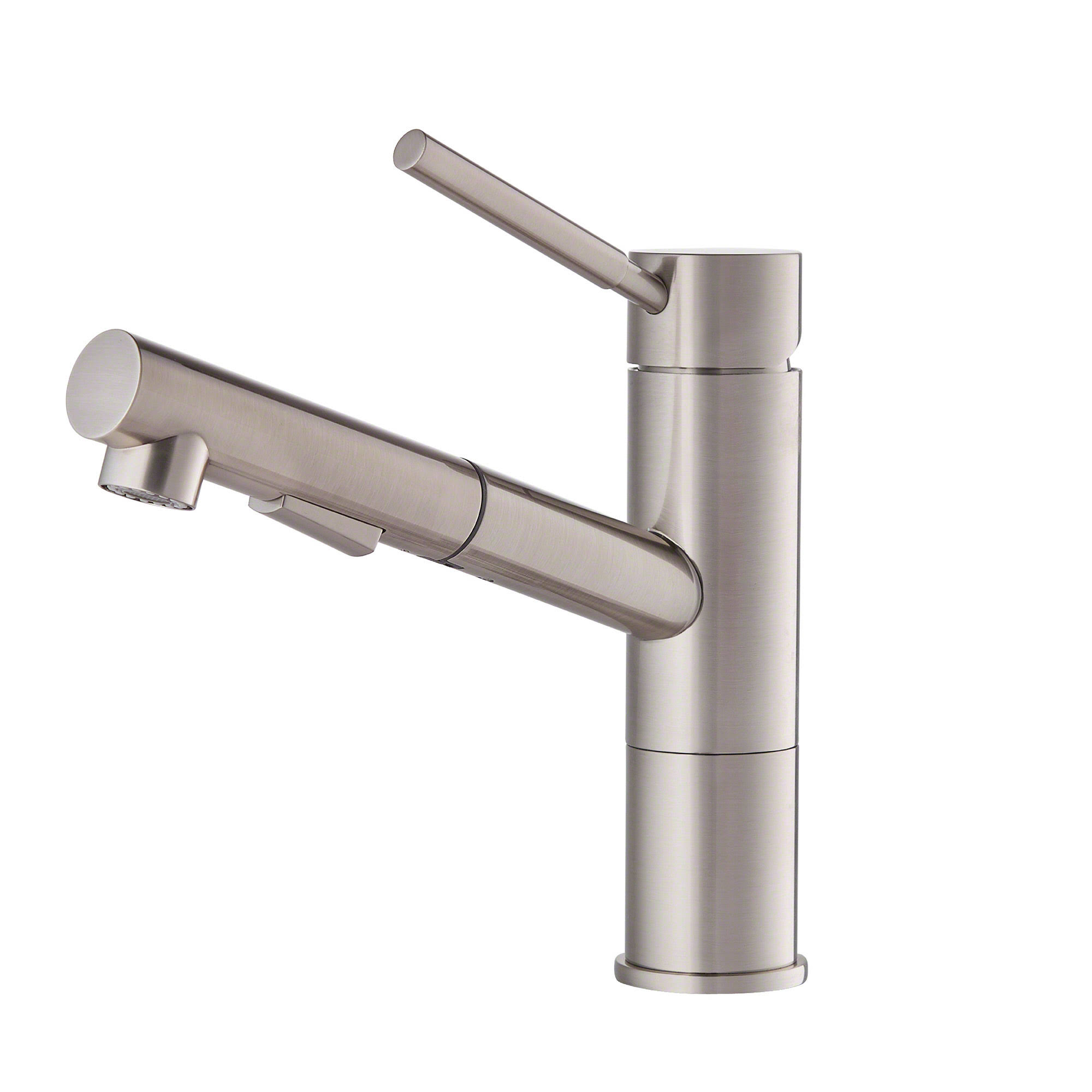 Kraus Geo Axis Kitchen Faucet Single-Handle Pull-Out Sprayer Stainless Steel