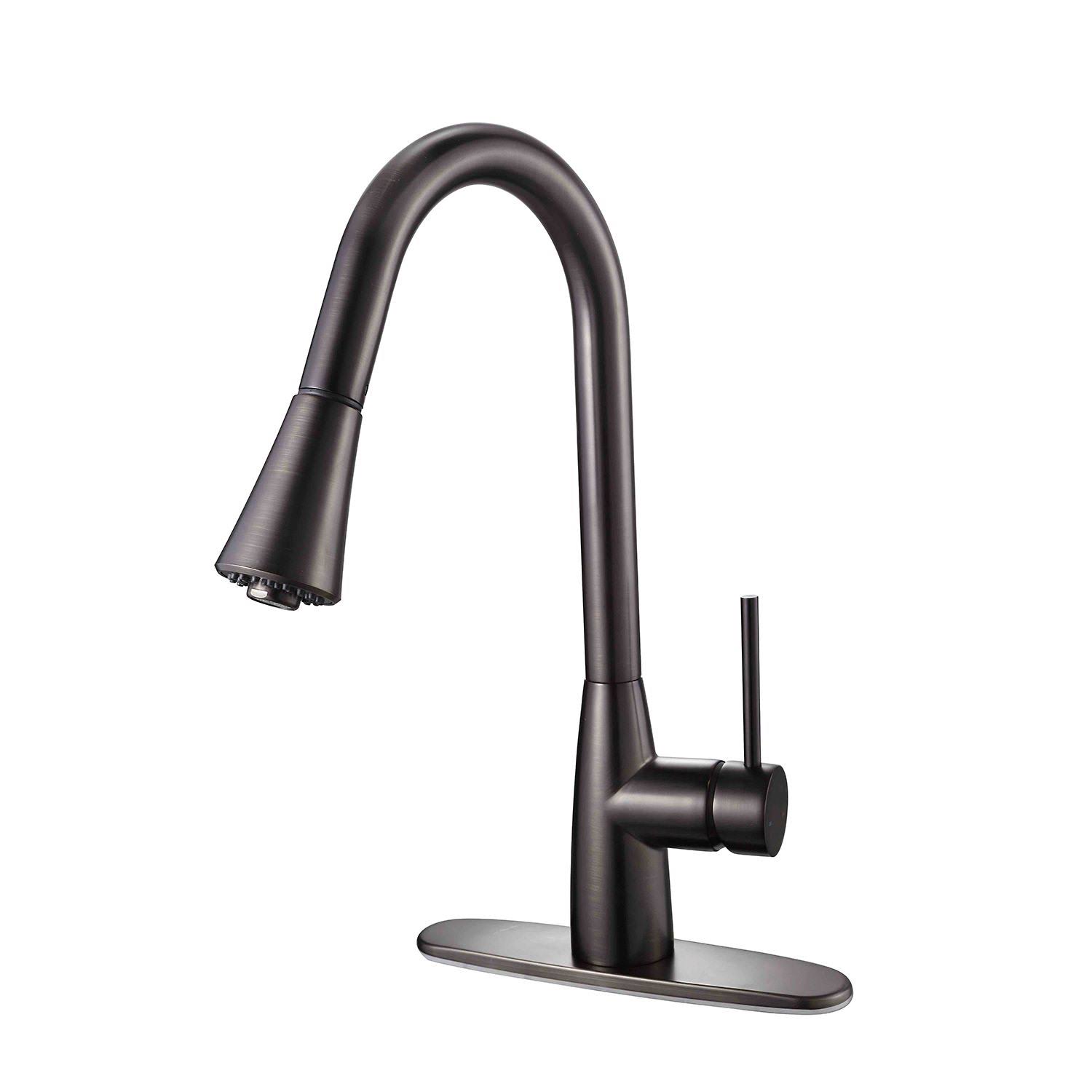 Hardware House 16-3187 Single Handle Kitchen Faucet - Classic Bronze