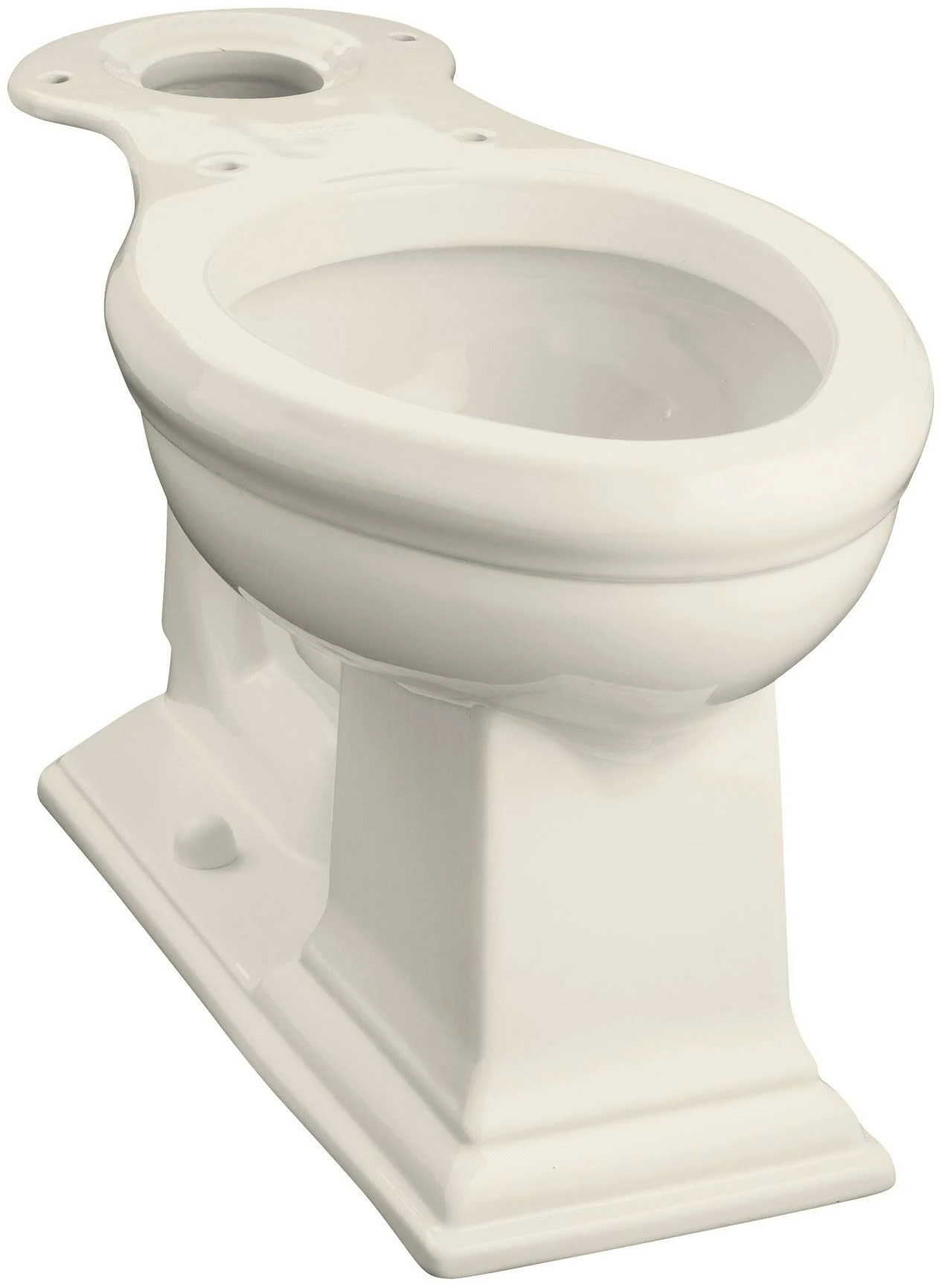 KOHLER K-4380-47 Memoirs Comfort Height Elongated Toilet Bowl, Almond