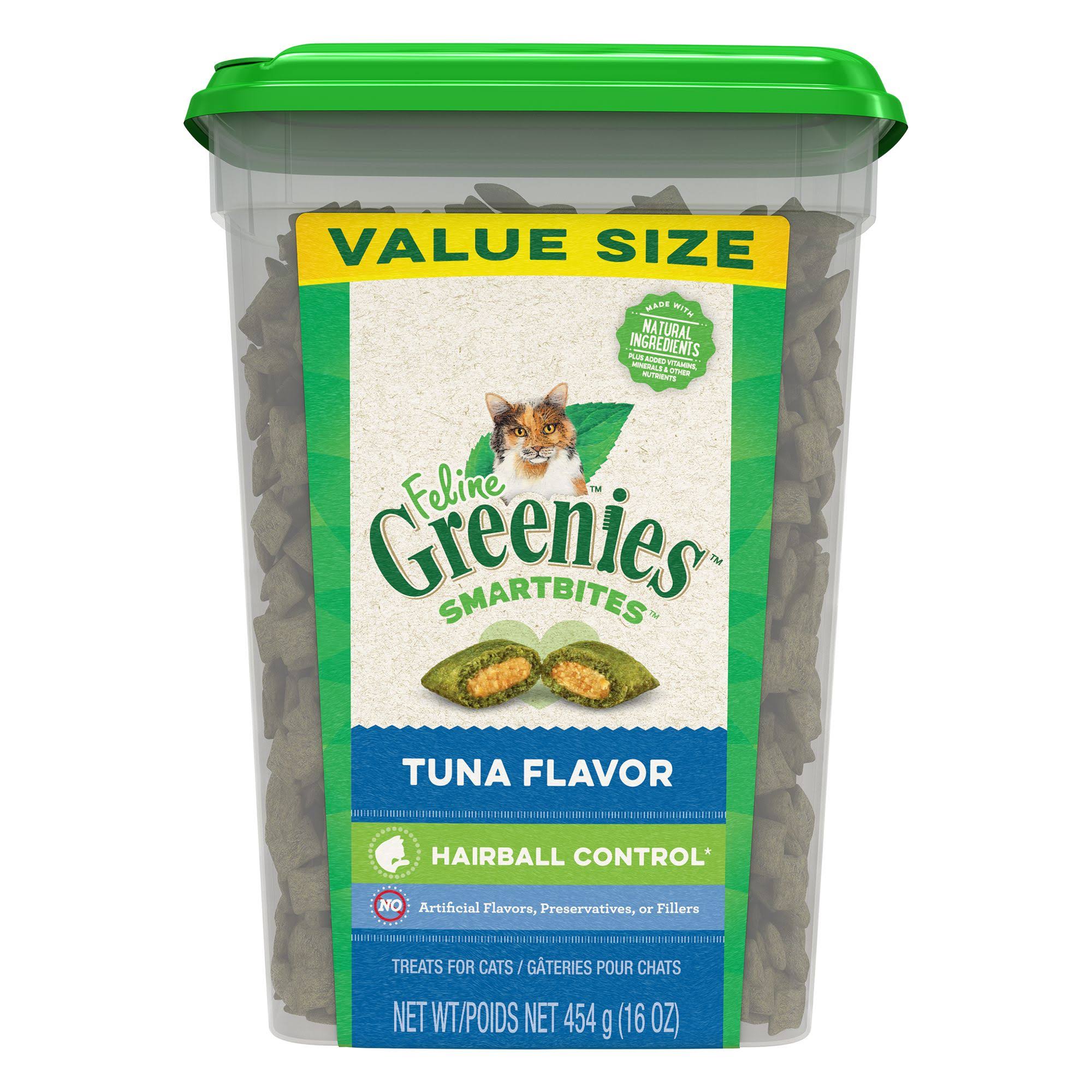 Greenies Smartbites Treats for Cats, Tuna Flavor, Healthy Indoor, Value Size - 454 g