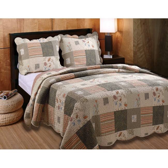 Greenland Home Fashions Sedona 3-Piece Quilt Set (2 Piece - Twin)
