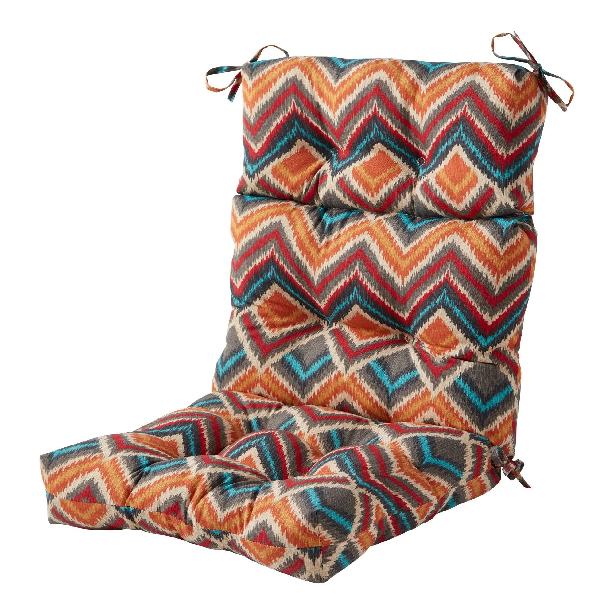 Greendale Home Fashions Outdoor High Back Chair CUSHION, Surreal